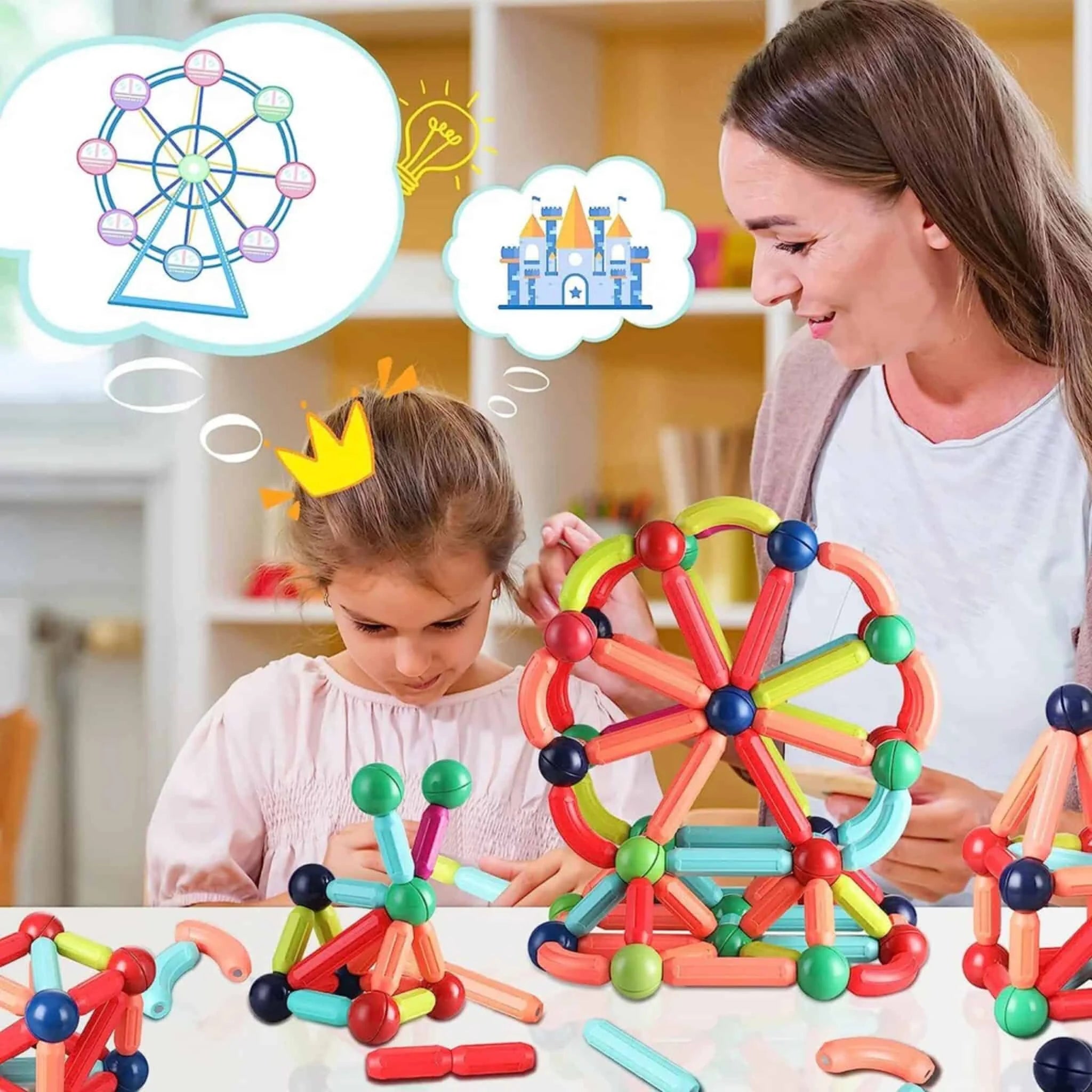 Magnetic Construction Set – 42 Pieces