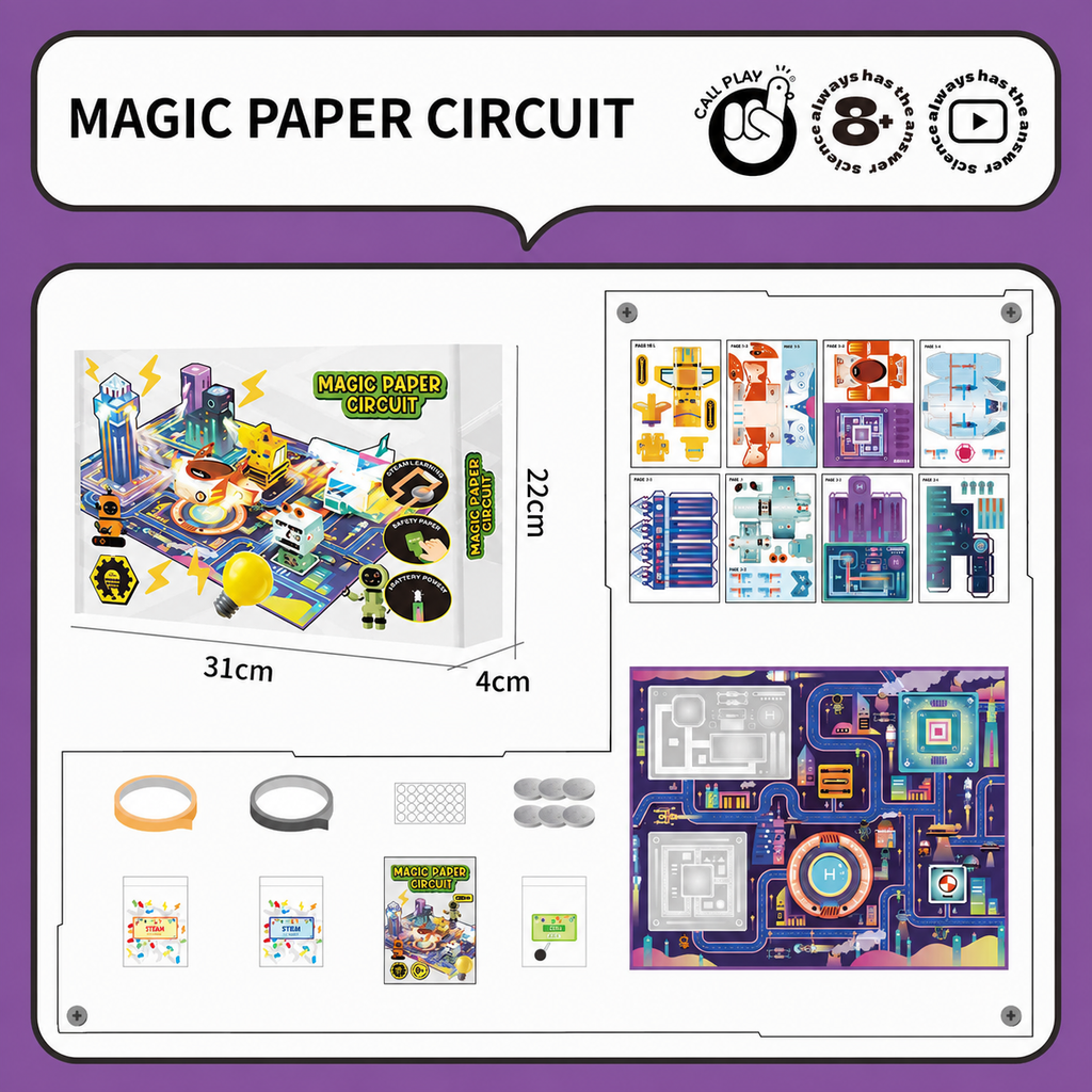 Electro City – Paper Circuit STEM Kit | Future City Theme