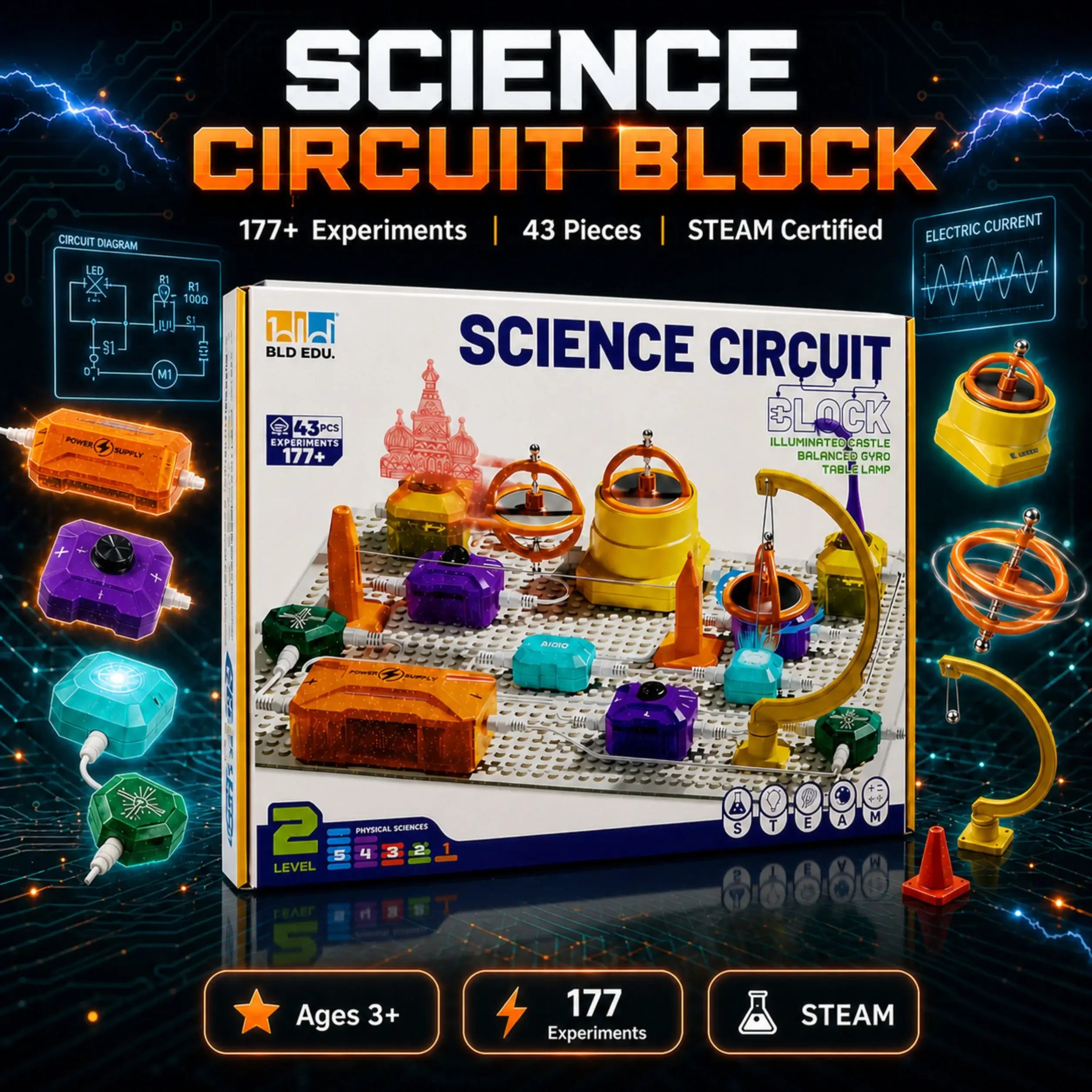 Electro Blocks — 177-in-1 Circuit Lab for Kids