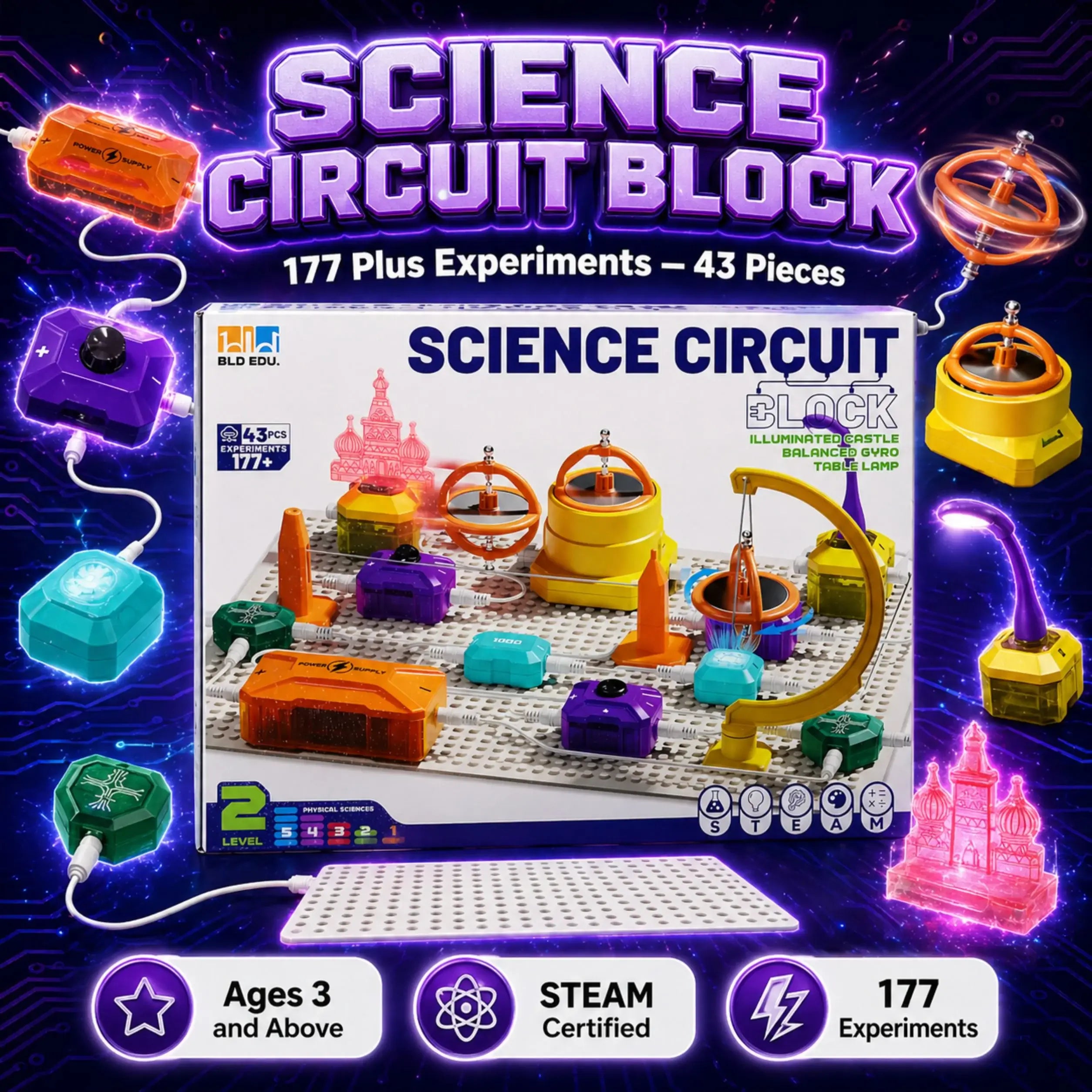 Electro Blocks — 177-in-1 Circuit Lab for Kids