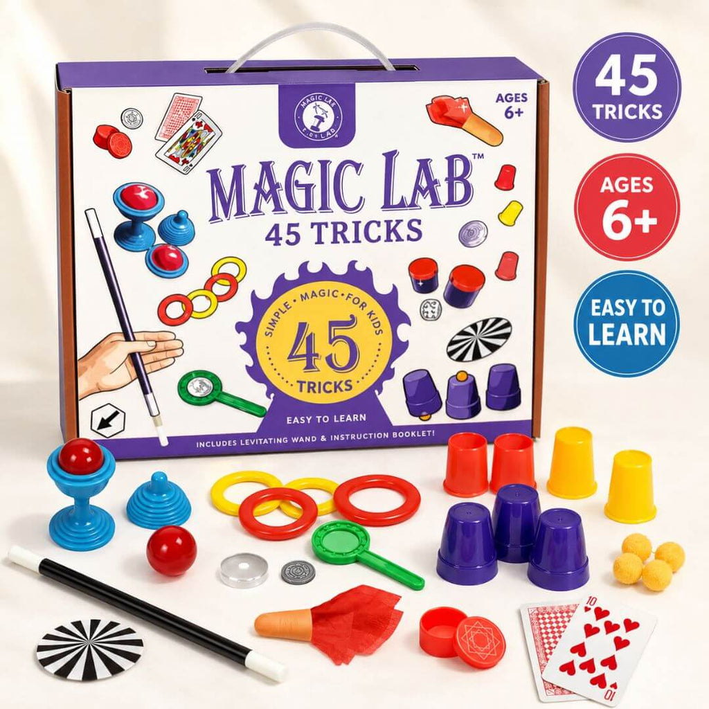 Magic Lab – 45 Amazing Magic Tricks Kit for Kids