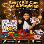 Magic Lab – 45 Amazing Magic Tricks Kit for Kids