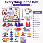 Magic Lab – 45 Amazing Magic Tricks Kit for Kids