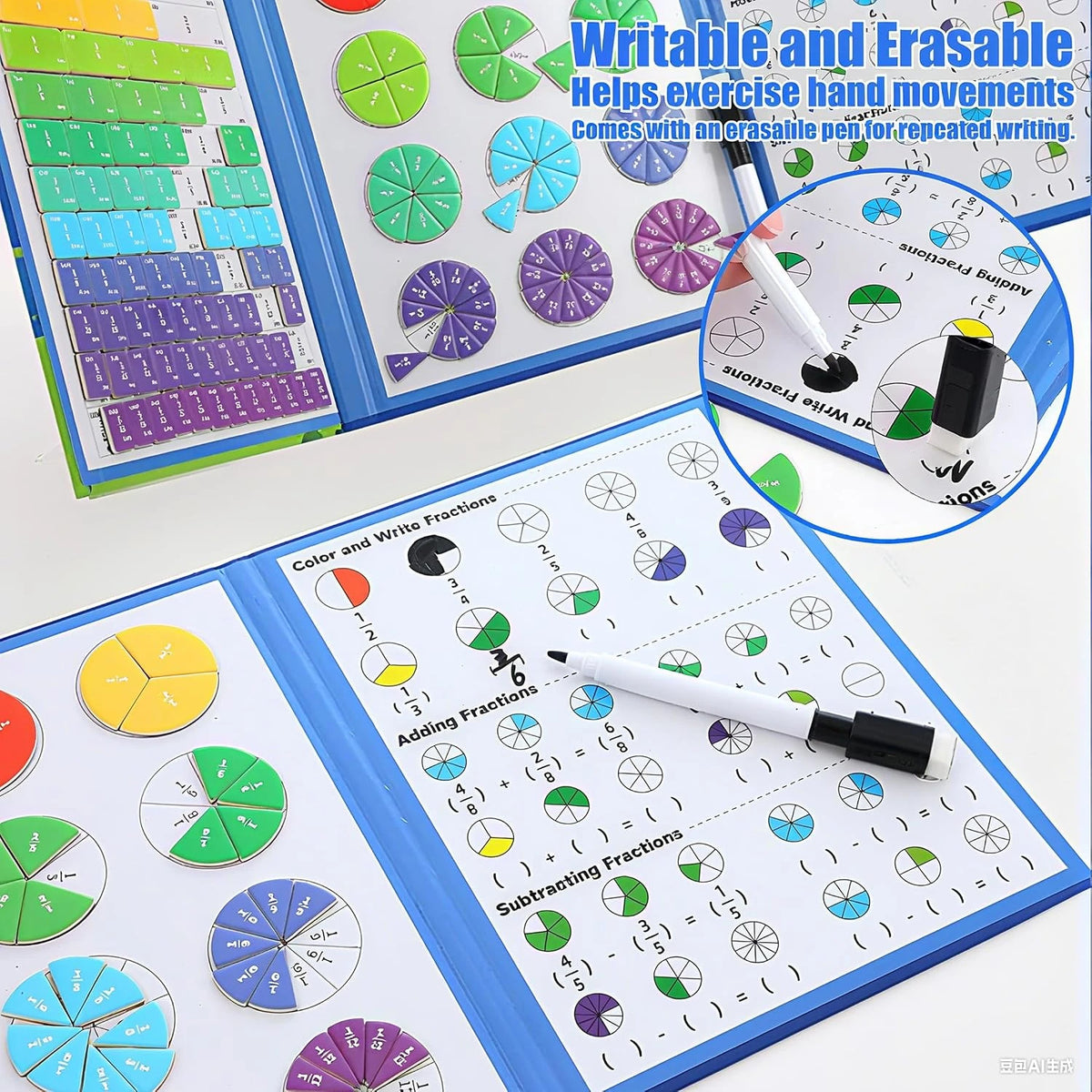 Magnetic Fraction Learning Book
