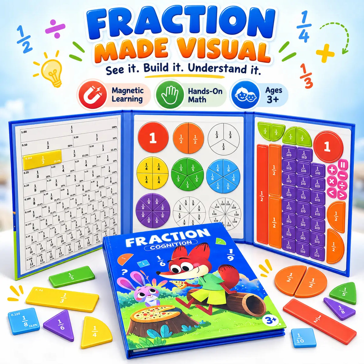 Magnetic Fraction Learning Book