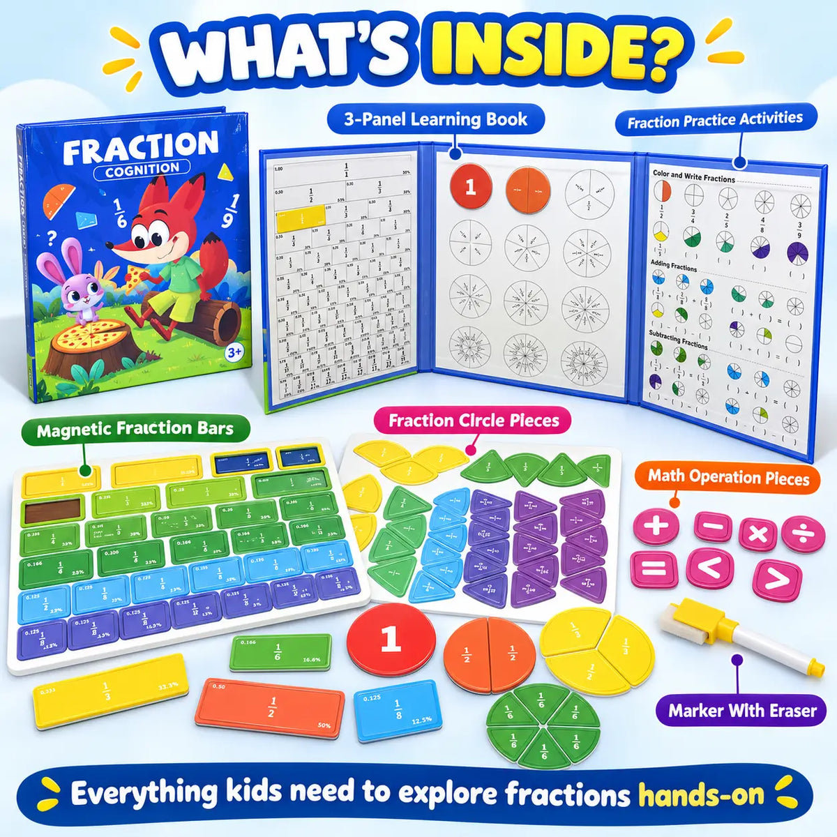 Magnetic Fraction Learning Book