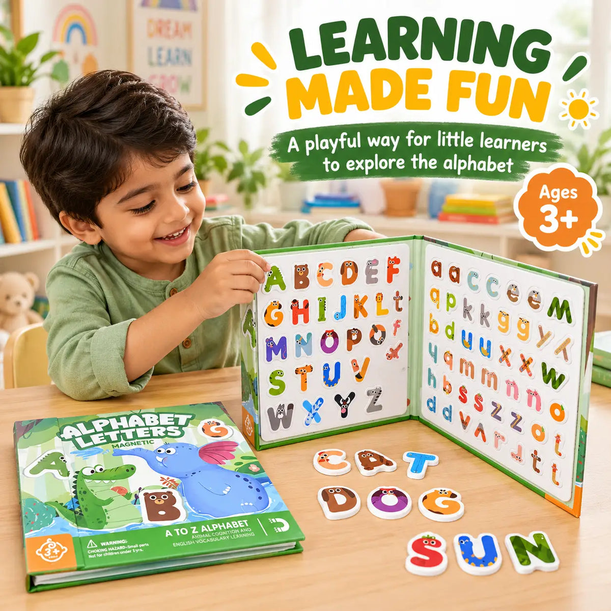 Magnetic Alphabets Learning Book