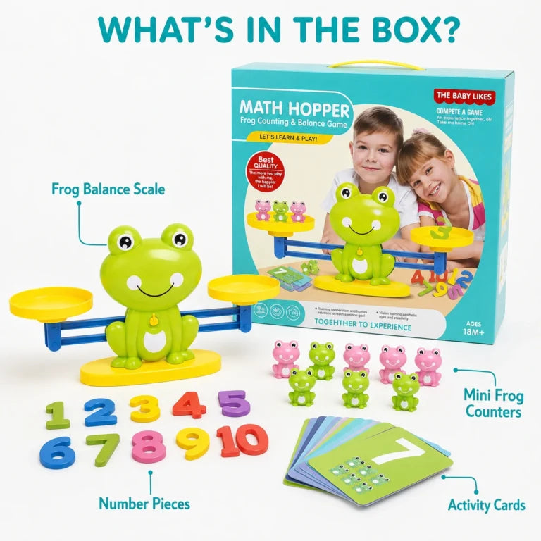 Math Hopper – Frog Counting &amp; Balance ⚖️🔢
