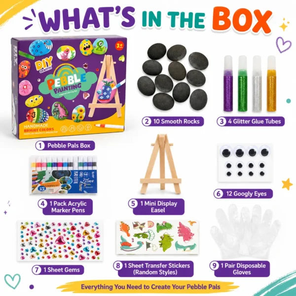 Pebble Pals – Rock Painting & Decorating Kit