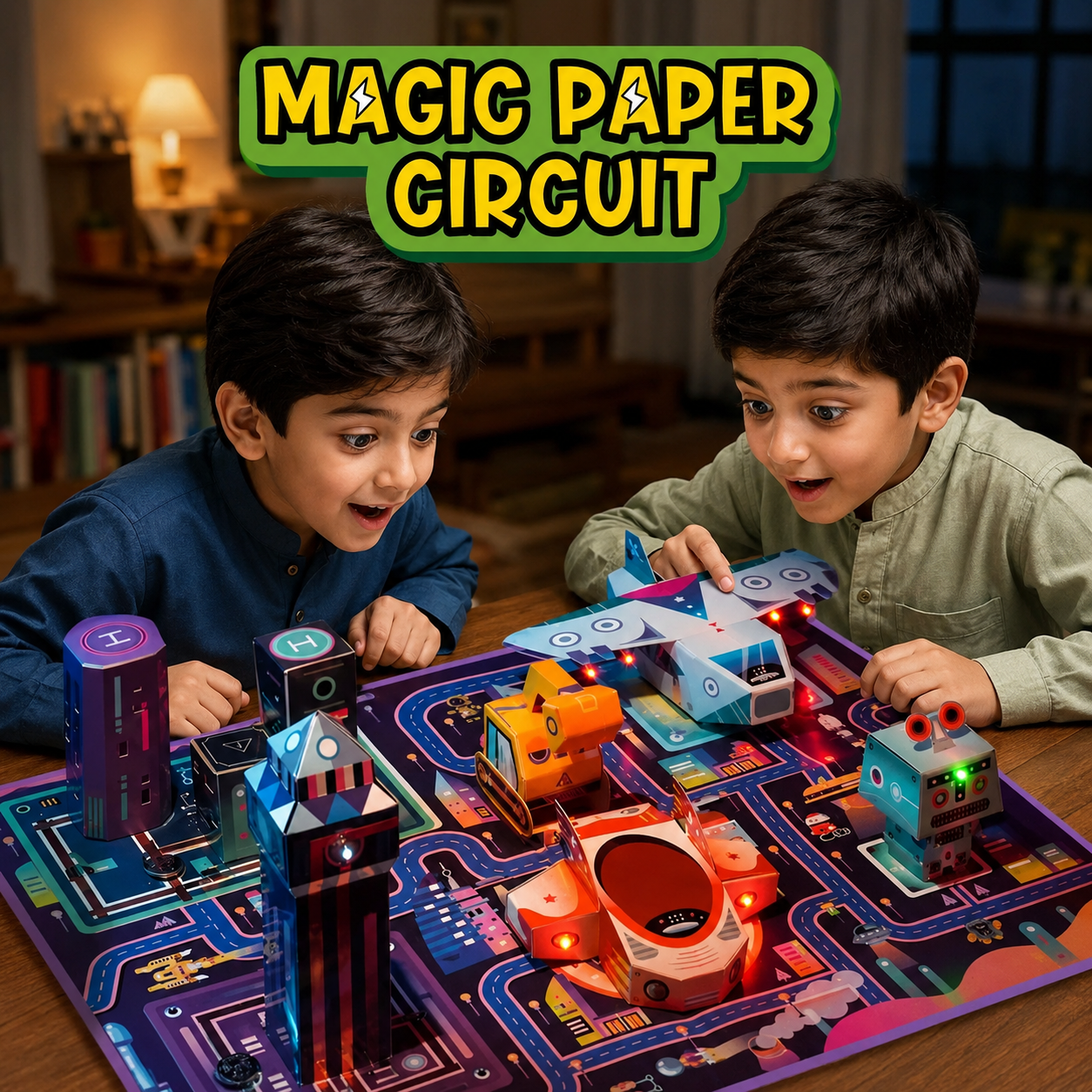 Electro City – Paper Circuit STEM Kit | Future City Theme