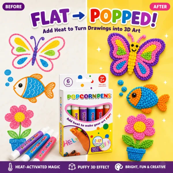 PopArt Pens – Heat-Activated 3D Art Pens