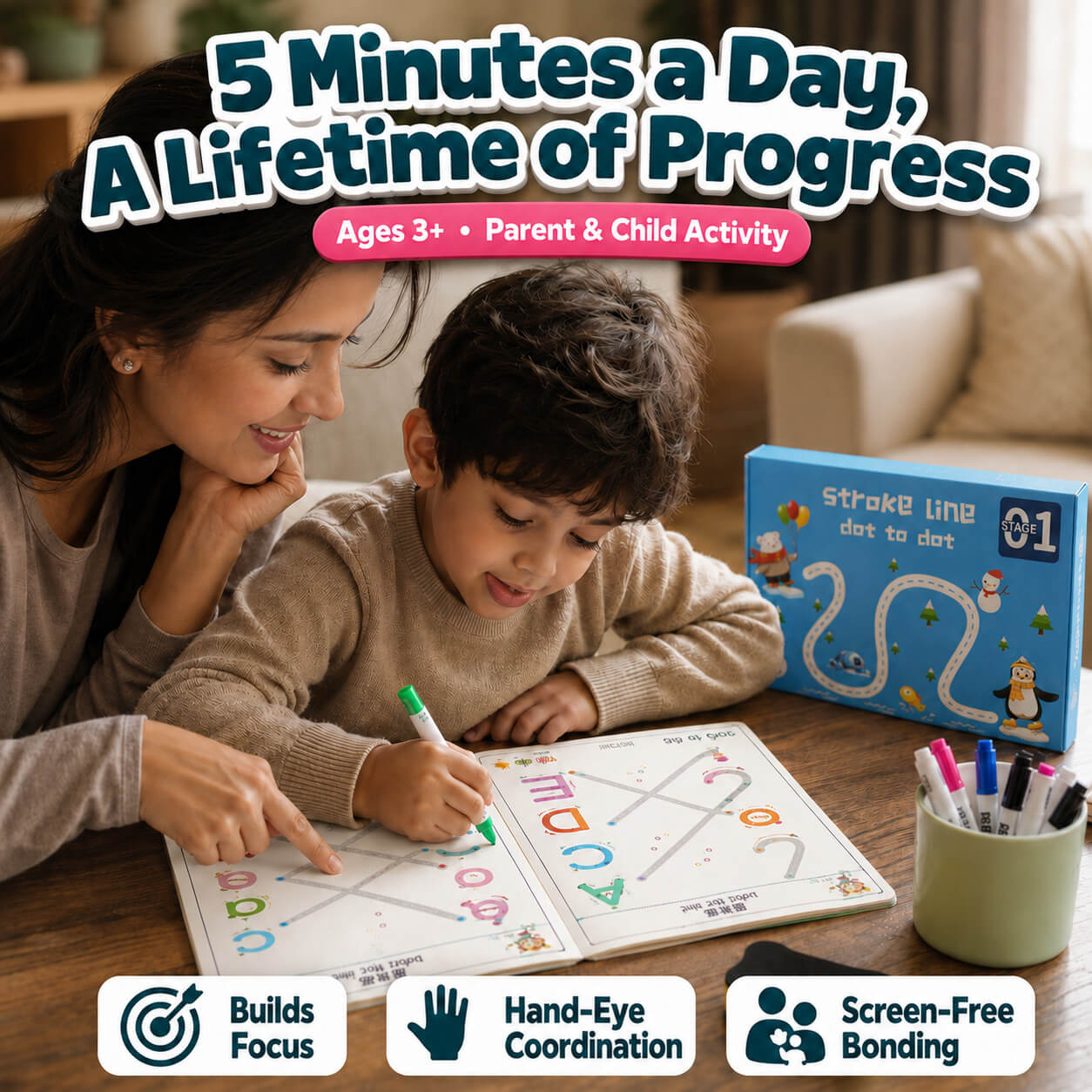 Trace And Erase - 64 Reusable Activities For Growing Minds