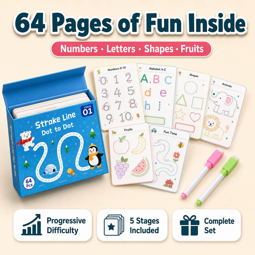 Trace And Erase - 64 Reusable Activities For Growing Minds