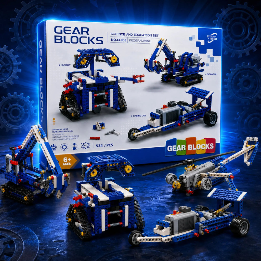 Gear Blocks Creator — 534-Piece STEM Engineering Set – AceLabs Education Technology