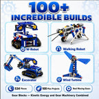 Gear Blocks Creator — 534-Piece STEM Engineering Set