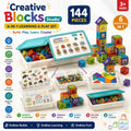 Creative Blocks Studio – 6-in-1 Learning & Play Set | 144 Pieces