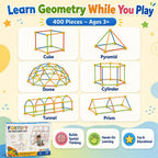 3D Builder Kit – 400 Piece | Shapes & Structures