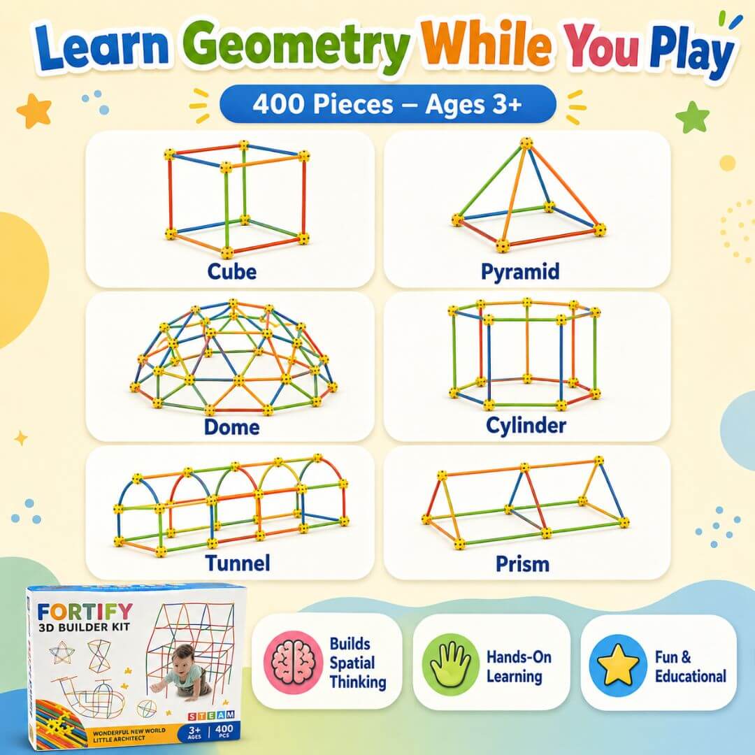 3D Builder Kit – 400 Piece | Shapes & Structures