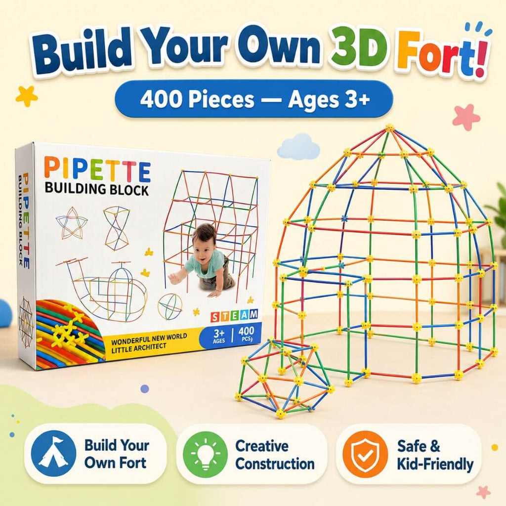 3D Builder Kit – 400 Piece | Shapes & Structures