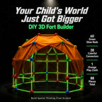 Fortify 3D Builder Kit – 88 Piece Glow Fort + Tent System