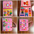 Montessori Toddler Activity Busy Book (Pink)